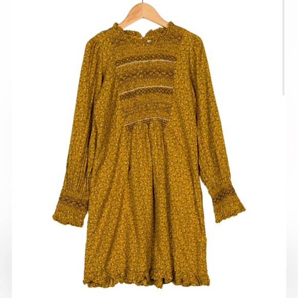 Doen Other - DÔEN Kid Girls' Long-Sleeve Floral Printed Kids Dress SIZE: 8